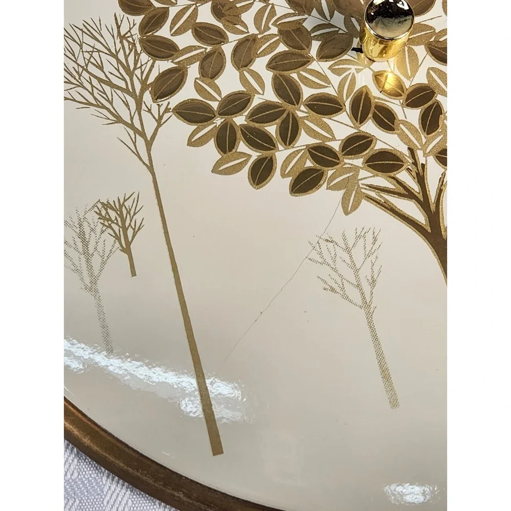 VTG MCM Otagiri Japan Golden Mist Laquerware  Trinket/Candy/Relish W/ Sections